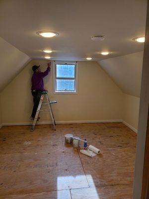 Converted space closet