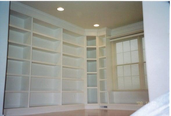 Custom Built Paint Grade Library.