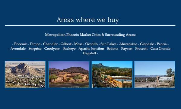 Areas where we buy