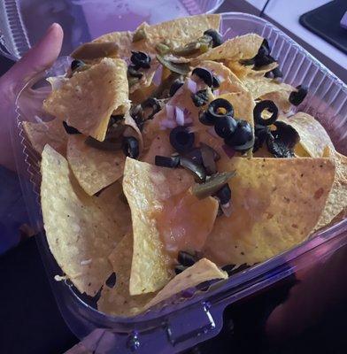 "Loaded nachos" I'm just genuinely embarrassed.