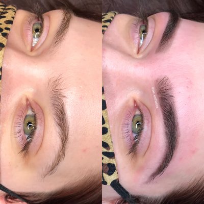 Brow shape and tint