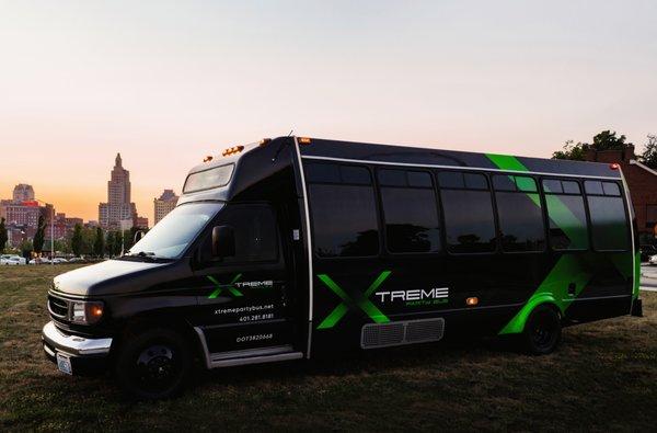 Party Bus Overlooking Providence