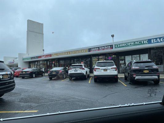 Parking space in front of business