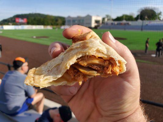 Your choice of hot dog or empanada.  I went with empanada