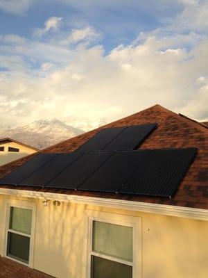 This Orem Utah solar installation will provide 100% of the homeowners power needs.