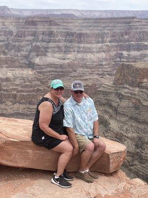 My wife and I next to the west rim