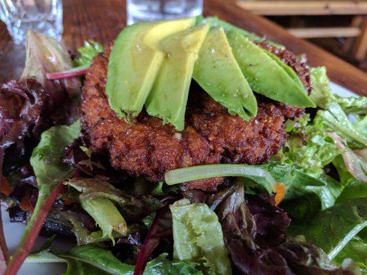 Chicken salad w/ subbed veggie patty