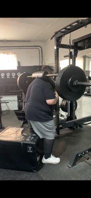 Sergio squatting 135lbs