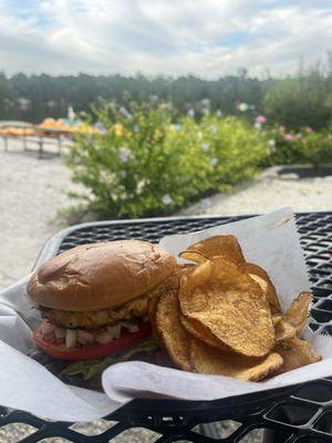 Crab cake sandwich