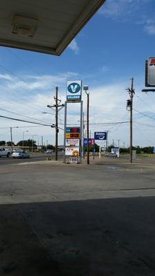 1.98/gallon. Today's gas prices in Amarillo