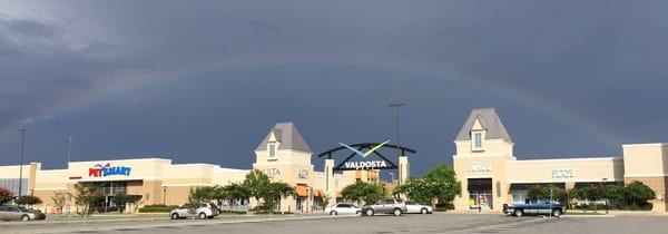 Rainbow over the mall!