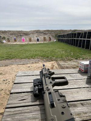 50 yard rifle lane with my Tavor X95.