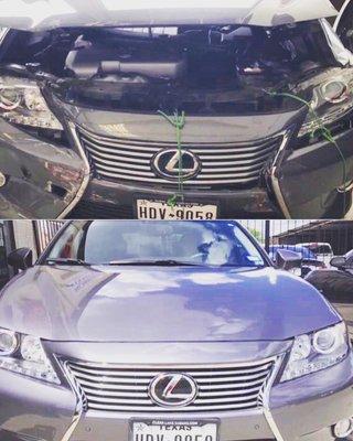 Front side collision , Infiniti repair. Get right with Fix My Car !