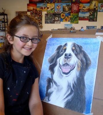 One of McArt Studio's fabulous little artists.