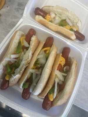 Big boy loaded Hot Dogs