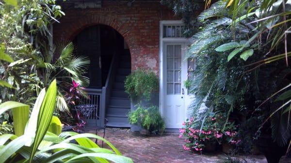 Bourgoyne Guest House courtyard