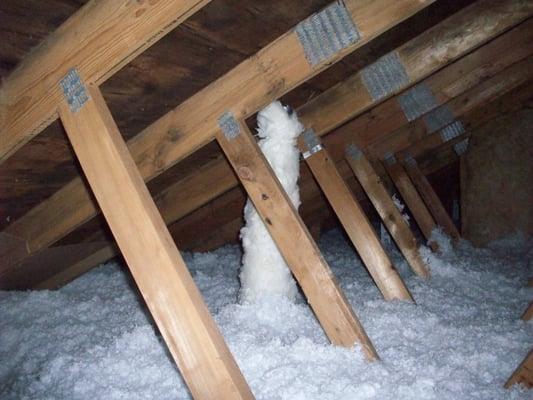 Attic Insulation Completed