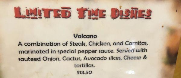 Volcano description