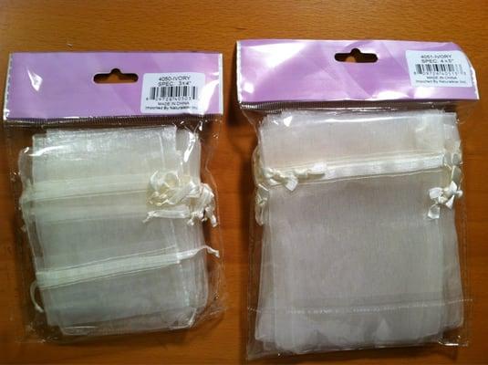 Organza pouches