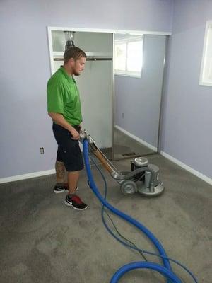 James doing a professional deep cleaning