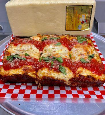 Our new Detroit style pizza