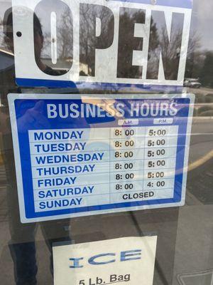 Business hours 1-28-24