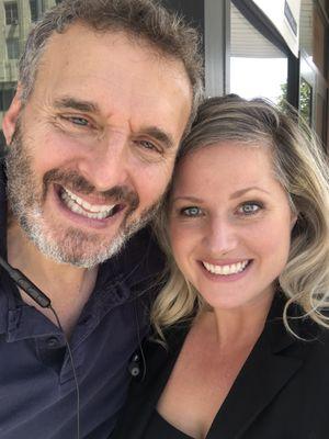 Anna Marie with "Everybody Loves Raymond" creator and host of "Somebody Feed Phil", Phil Rosenthal.