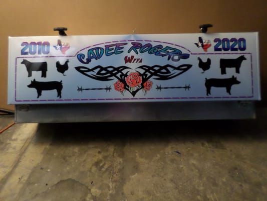 Custom decal for FFA Show Box