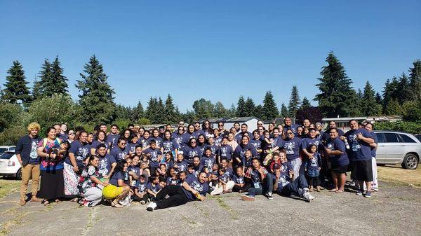 Not even all of our family who flew in from all over the world and ordered shirts through 253 Custom Tees.