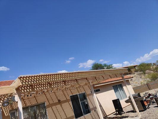 A pergola style back patio we did!