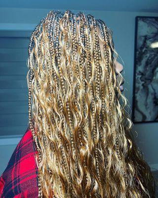 Boho braids without extensions = $450