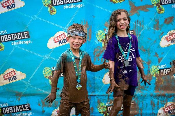 Kids Obstacle Challenge is an obstacle course series designed for kids aged 5-16. It's 1.5-2 miles long with 15+ obstacles and mud!