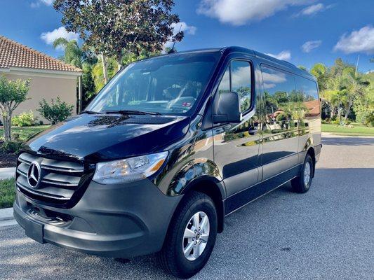 Mercedes Sprinter Van seats up to 11 plus luggage