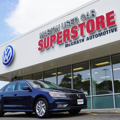 Marion Used Car Superstore Signage