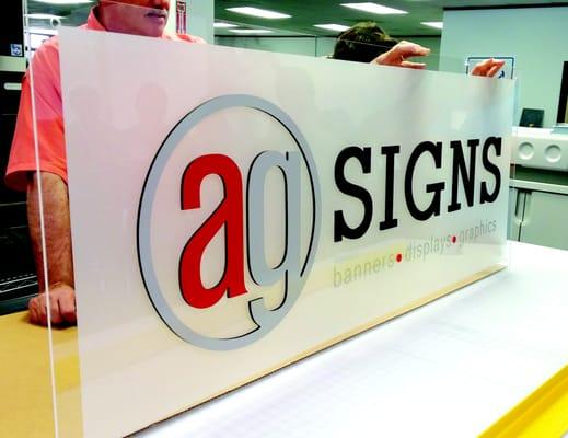 Acrylic Sign - AlphaGraphics West Houston