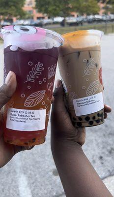 Aurora Passionfruit Tea & Signature Milk Tea