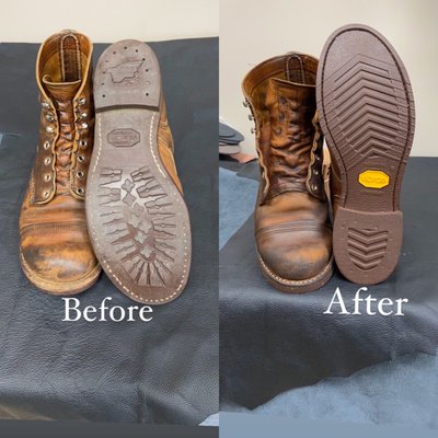 Red wing boots restoration