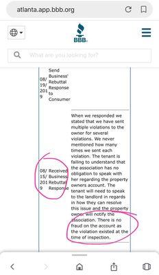 BBB Claim on AMAG. Multiple responses from them in on that claim, continuously denying there was an fraudulent violations on our property.