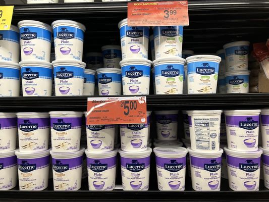 32 oz yogurt 2 for $5 on $5 Friday on 3/10/23