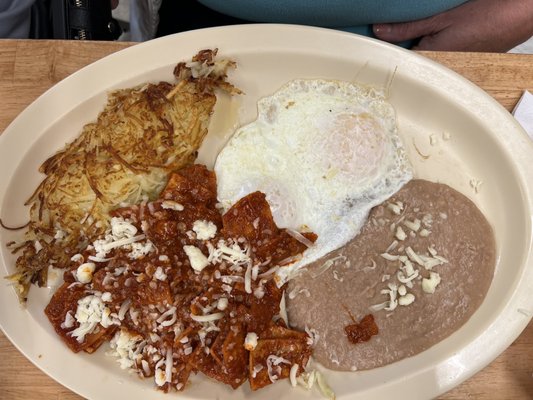 Chilaquiles and Eggs