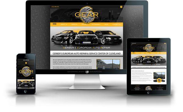 This is the responsive website we designed for GEAR - Gerber's European Auto Repair.