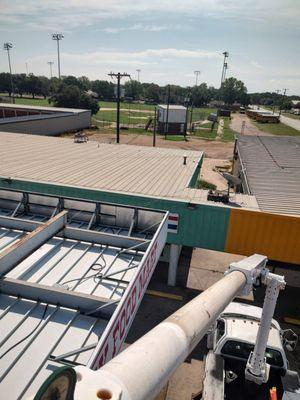 Boe's Electric aerial electrical work.