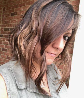 Honey and amber balayage