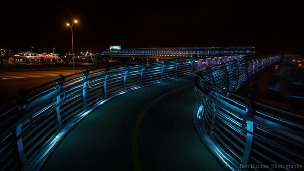 Bear Canyon Ped Bridge @I-25 & Jefferson in Abq. Amazing Photo by Ben Bunner Photography,