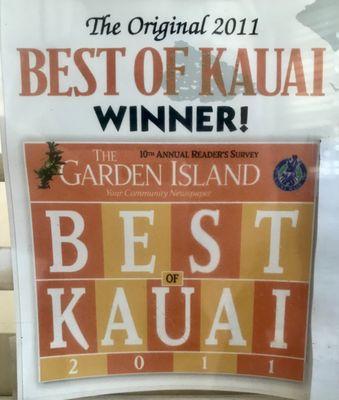 Kauai Dreams Realty, Best of Kauai 2011!