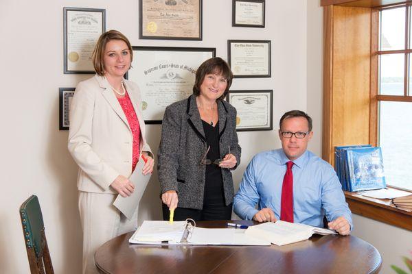 Agnes Jury, Lea Ann Sterling, and Steve Paciorka