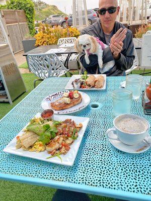 Artichoke Scramble, Coconut French Toast, Buff Burritos