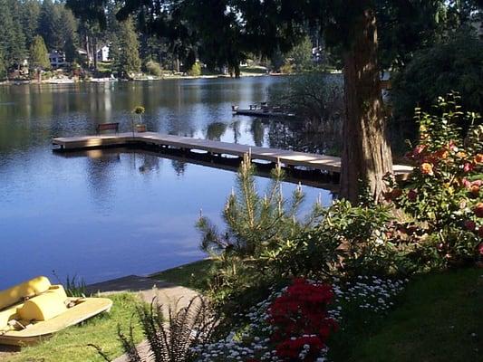 New pier on Pine Lake