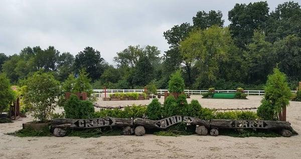 Derby Jump set up at a show.