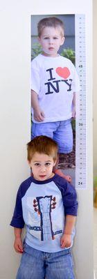 Peel and Stick Personalized Growth Chart